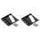 2X 3 Sadel Askfat Bro Bakstycke för Telecaster Tele Elgitarr (Svart) 1