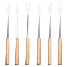 24Pcs Fondue Fork Grilling Set Muddler for Cocktails Set Reusable Fruit Forks Bbq Fork Dipping Ice Cream Fondue Forks