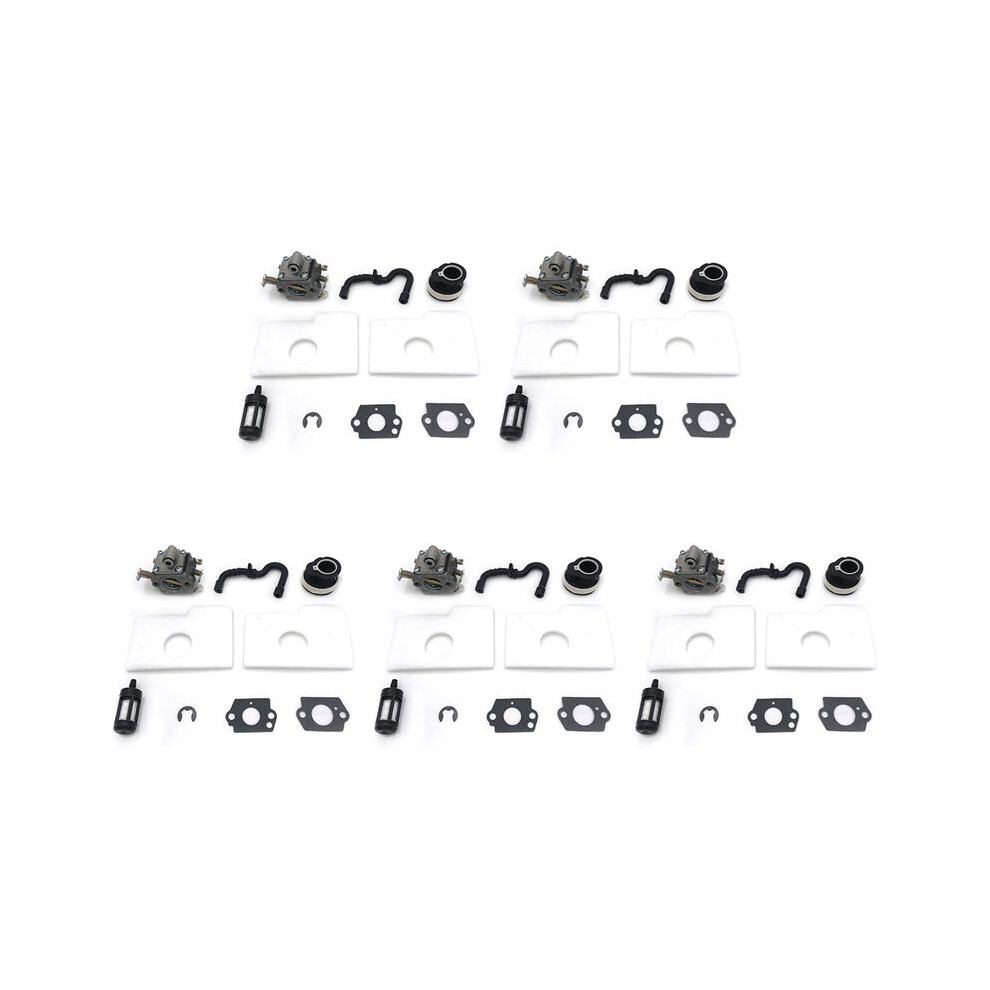5X Carburetor Intake Manifold Fuel Air Filter Hose Gasket For Ms180 Ms170 018 017 Ms 180 170 Chainsaw Part 4711949392717