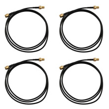 4X SMA Male to Female Adapter Pigtail Coaxial Jumper Extension Cable 3.3ft Long
