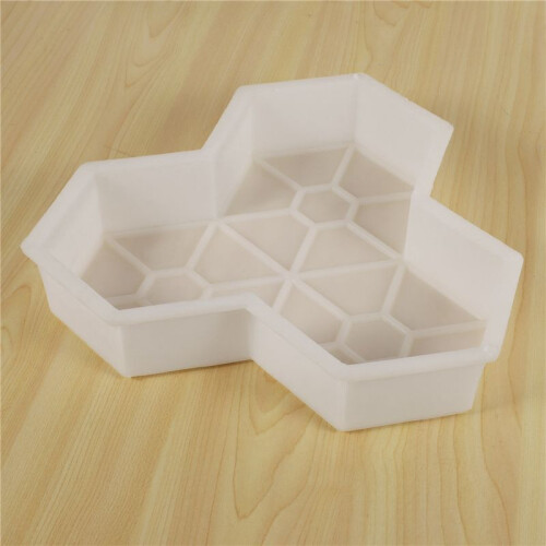 3Pcs Path Mold Maple Leaf Concrete Manually Plastic Stepping Stone Paving Molds for Pavement Courtyards Square 2