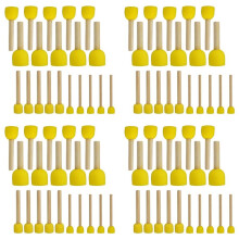 80 PCS Round Sponges Brush Set Kids Painting Tools - Sponge Painting Set DIY Painting Tools in 4 Sizes for Kids