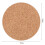 20x Cork Bar Drink Coasters - Absorbent and Reusable - 90mm, 5mm Thick 9