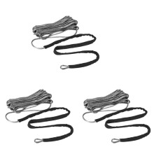 3pcs 3/16 Inch X 50 Inch 7700LBs Synthetic Winch Cable Rope with Protecing Sleeve for ATV UTV (Grey)