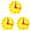 3pcs 4 Inch Student Learning Clock  Model Teacher Gear Clock 12/24 Hour School Learning Tools 1