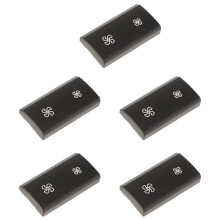 5X Car Wind Air Volume Air Conditioning Fan Button Cover for X5 X6 E70 E71