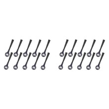 20 Stuks Zijborstels Vervanging Compatibel voor IQ Robot R101AE (RV1001AE), RV1100, RV1101, RV2011DRUS, RV912S, R100