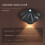 Night Light Motion Sensor Shell Shaped Spotlight Rechargeable Bedroom Corridor Staircase Mural Decorative Light Black 2