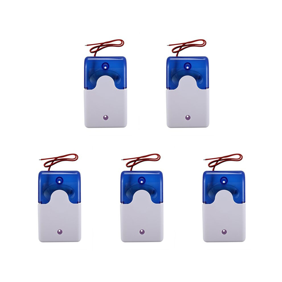 5X Wired Strobe Warning Siren Durable 12V Sound Alarm Flashing Sound Siren Horn 115Db Light 6033099260318
