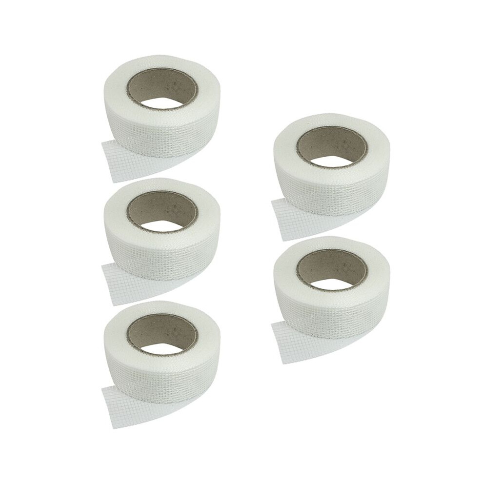 5X Self-Adhesive White Fiberglass Mesh Tape For Cracks Holes 6032890562089
