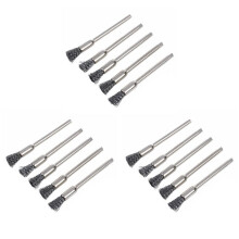 15x Wire Brush for Drill 3 mm