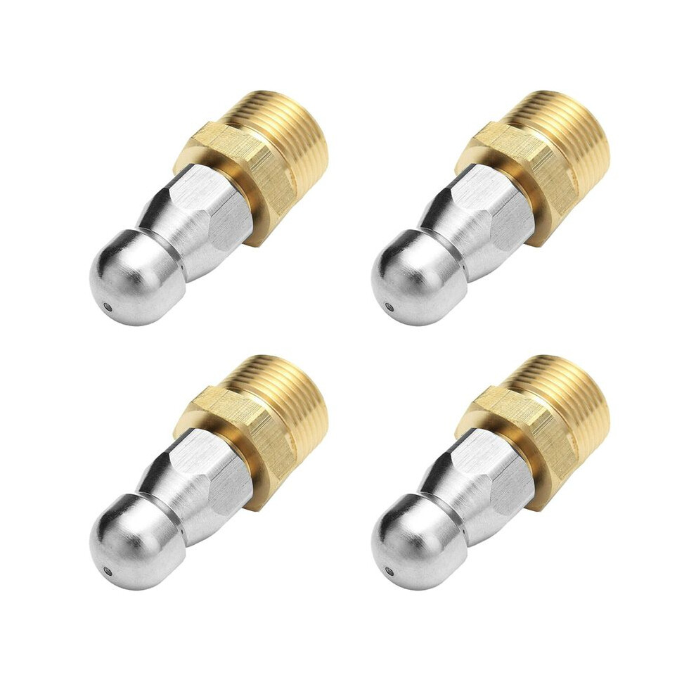 4X M22 F14 Nozzle High Pressure Washer Jetter Sewer Drain Dredge Cleaner Nozzle Brecantia