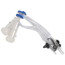 3X Goat Sheep Milker Machine Parts Claw Kit Milking Teat Cups Manual Collector Portable Goat Milking Machine Part