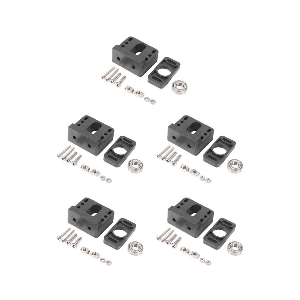 5X Z Axis Lead Screw Fixing Block Aluminum Block 3D Printer Lead Screw Fix Mount For Cr-10 3 Z-Rod Bearing Holder 4713394379428