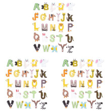 78X Cartoon Color Cute Alphabet Iron Letter Patch Biker Applique Patches for Clothing Baby Cloth Sticker