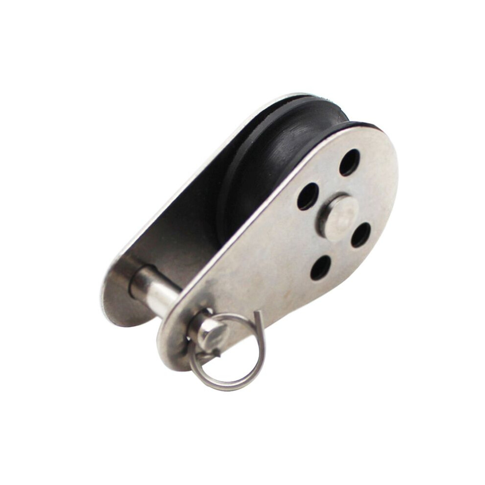 15Pcs Stainless Steel M25 Pulley Block Hanging Wire Towing Wheel Lifting Wire Rope Cable Pulley Roller 6031386960583