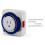 3X Outlet Timer  24 Hour Plug-in Electric Mechanical Outlet Timer  Outlet Mechanical Timing Socket US Plug 2