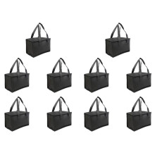 10X Portable Lunch Insulated Bag, Cooler Bag, Beer Delivery Bag, Foldable Thermal Picnic Bag, Cold Food Warm-Keeping Bag