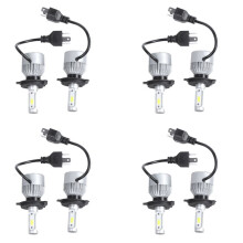 8 X S2 H4 72W 8000LM Led Headlight Car Hi/Lo Auto Bulbs 6000K White