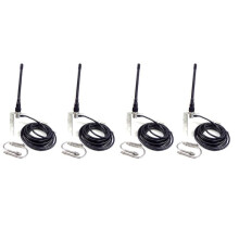 4X VHF Marine Antenne 156-163Mhz Rubber Waterdichte Mast Antenne met 5M RG-58 Kabel voor Boot Zeilboot Jacht