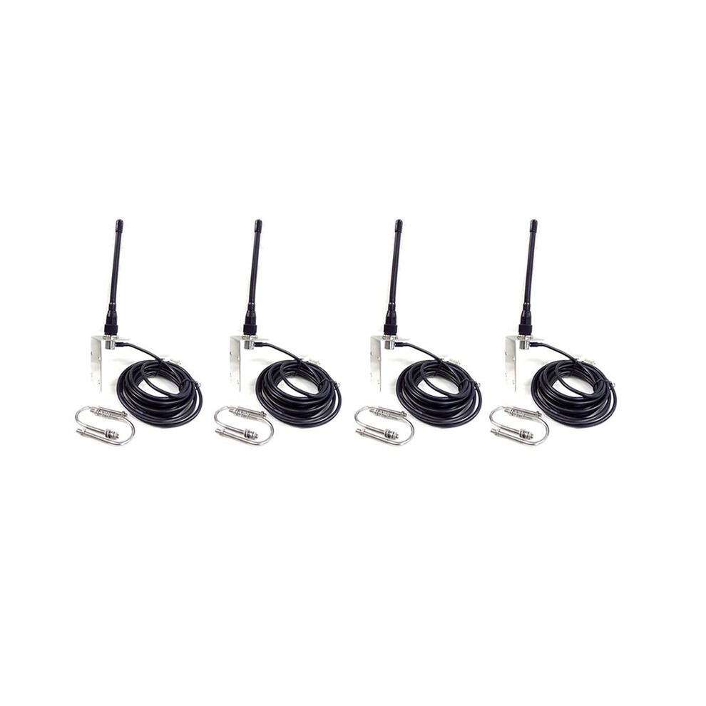 4X Vhf Marine Antenna 156-163Mhz Rubber Waterproof Mast Aerial With 5M Rg-58 Cable For Boat Sailboat Yacht 4711118637427