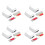 8 Pack Heavy Duty Push  & Lock for Hidden Door Touch Latches and Catch Magnet Push Release Drawer Pull Tip, White 1