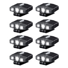 8X Ultra Helle Freisprecheinrichtung Led Clip auf Hut Licht - Wiederaufladbare 150 Lumen Leichte Scheinwerfer Wasserdichte Kappe Taschen Lampe für