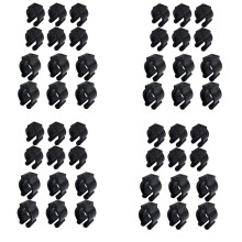 48 Pieces Regular Fishing Pole Rod Holder Storage Clips Rack 2 Style & 24 Pcs Each Style- for Hold Handle