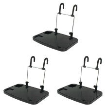 3X Table de Travail Pliante pour Ordinateur de Bureau dans un Support pour Boissons