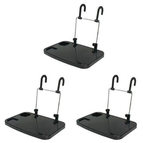 3X Table de Travail Pliante pour Ordinateur de Bureau dans un Support pour Boissons