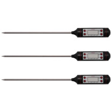 3X Food Thermometer,Food Cooking Thermometer,Kitchen Thermometer,Meat Thermometer,Long Probe Digital Meat Thermometer