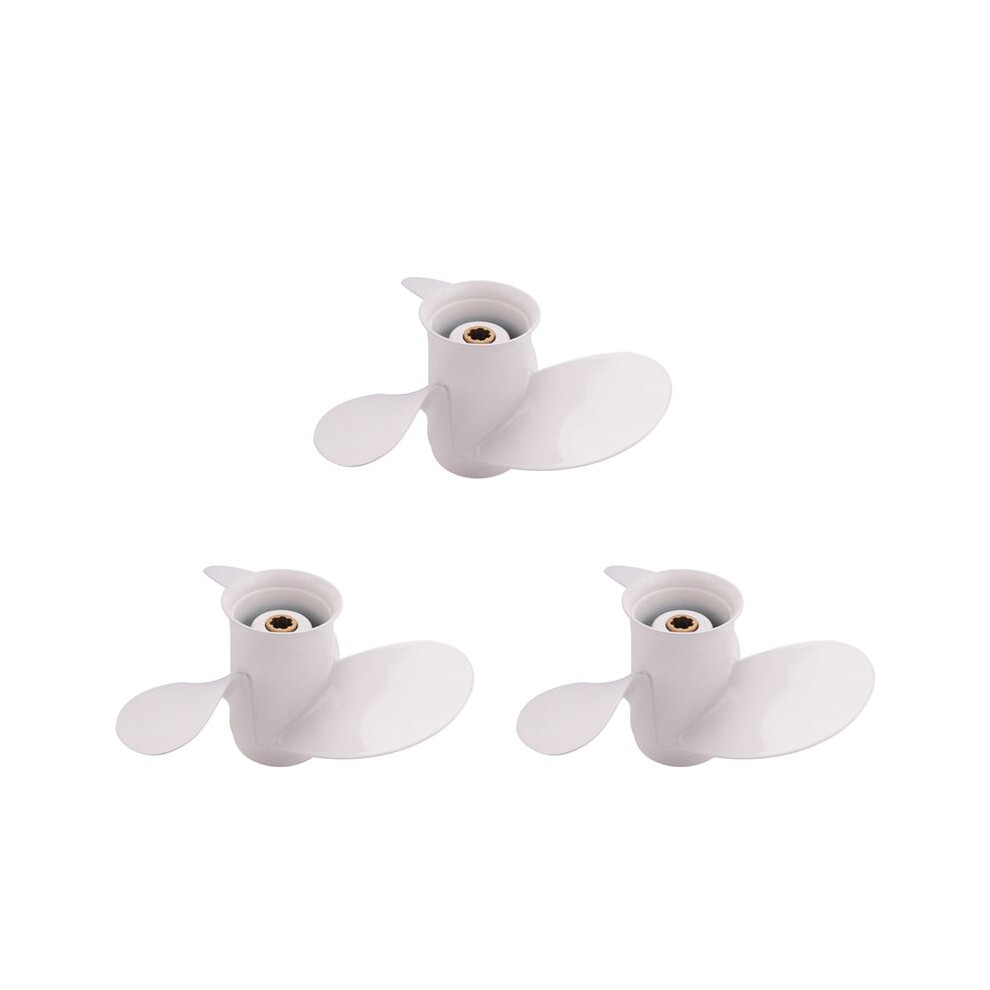 3X Boat Propeller 6G1-45943-00-El 8 1/2 X 7 1/2 For Outboard Engine 6-8Hp Aluminum Alloy 3 Blades 6031093246116