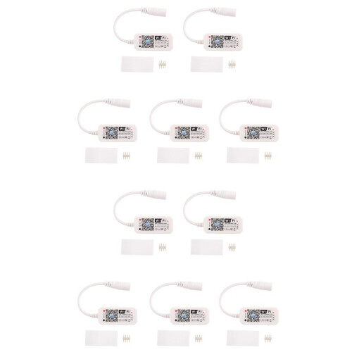 10X RGB Led Light Strip Voice Control Work with Alexa & , WIFI  Controller with Free App Via IOS or Android