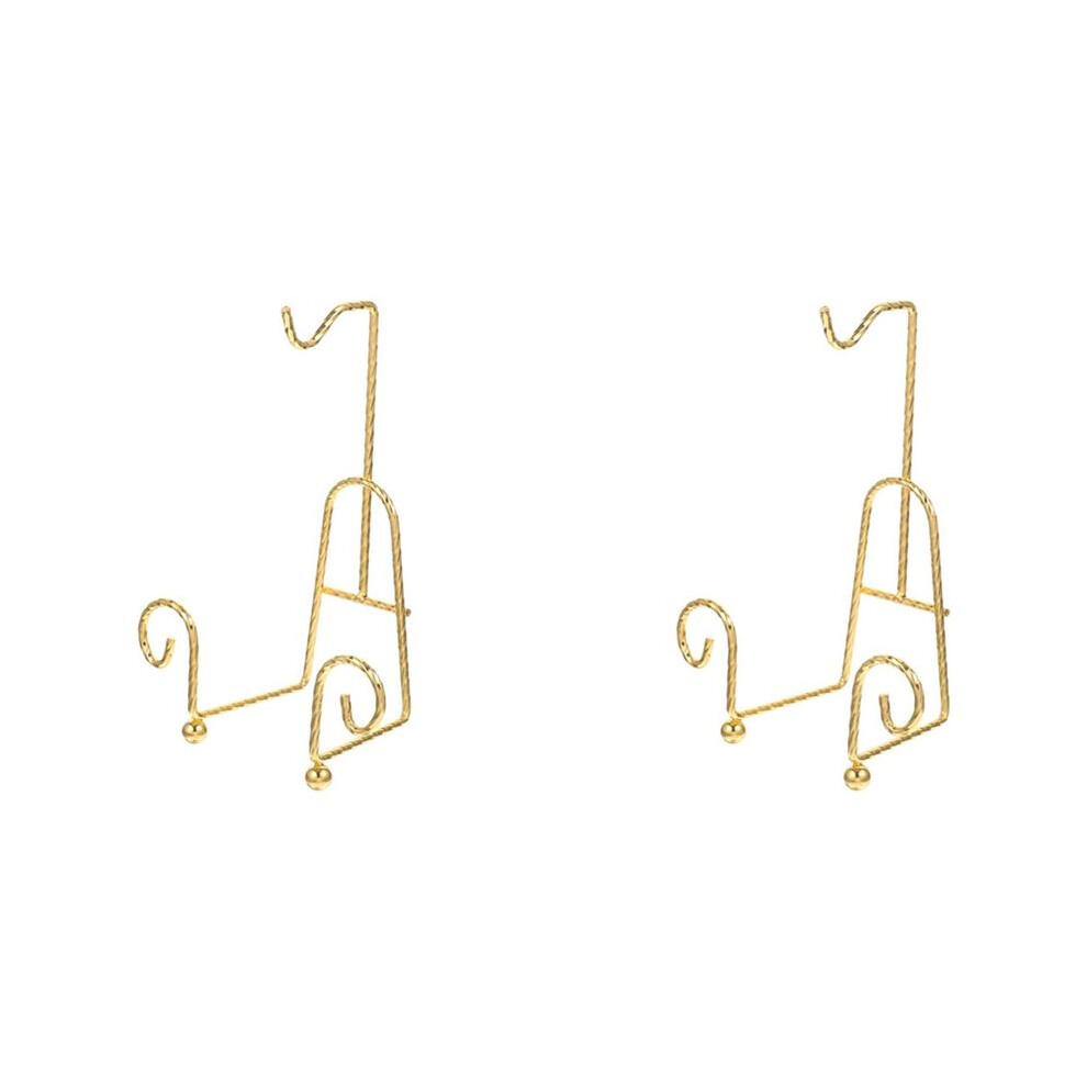 2X Tea Cup Holder Mug Holder Tea Set Display Stand Metal Cup Saucer Display Stand Gold