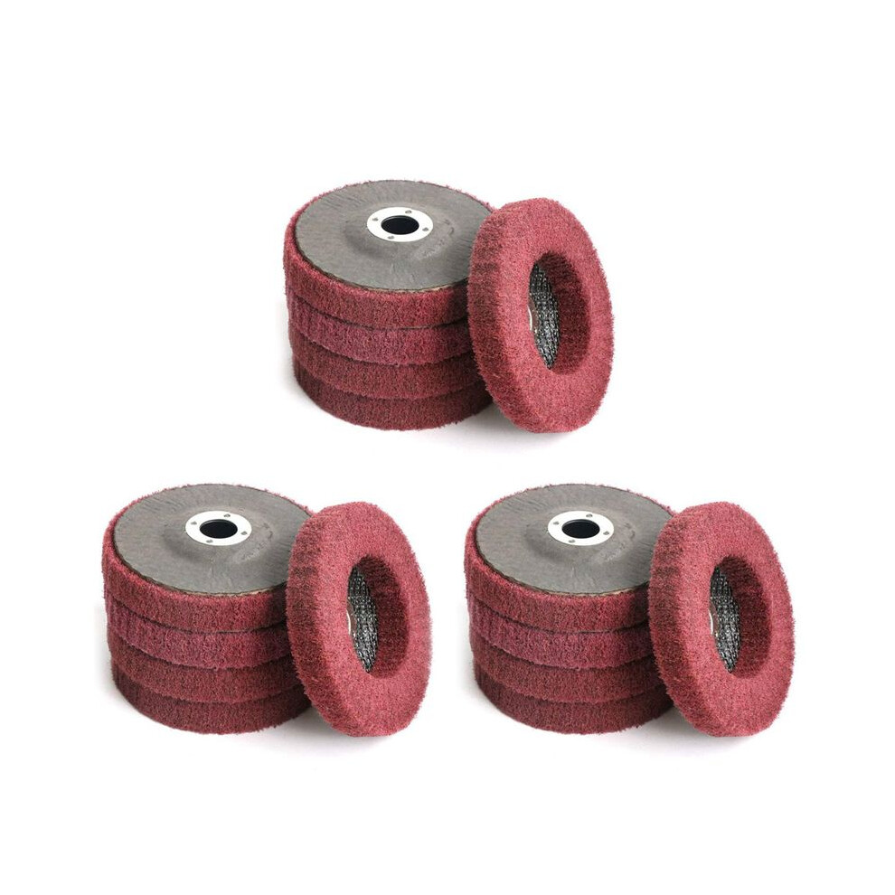 15Pcs 4 Inch Nylon Fiber Flap Disc Polishing Grinding Wheel,Scouring Pad Buffing Wheel For Angle Grinder 4711285650014