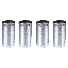 4pcs 3 Meter Length 100Mm/4 Inch Fresh Air System Flexible Aluminum Exhaust Duct Pipe Air Ventilation Pipe Hose