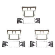 3X 2 DIN Radio Samochodowe Stereo Odtwarzacz DVD Rama Panel Konsoli Tapicerka dla  Vios 2007-2012, Belta 2005-2008, Yaris Sedan 2006 +