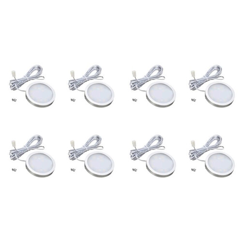 8X 12V Led-Licht Rv  Trailer Boot Interieur Plafond Down Daklamp Warm Wit