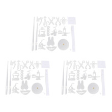 3X Dentist DIY Wall Clock Dental Doctor Oversized Wall Clock Needle Mirror Dentist Office Decor Silver