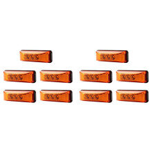 10X 3 Led 3.9Inch Car Truck Side Light Tail Rear Lamps Indicator 10-24V for Trailer Rv Boat Lorry