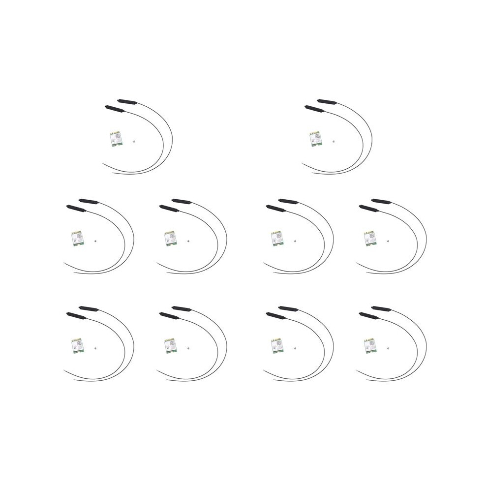 10X Dual Band 2.4Gbps Ax200ngw 802.11Ax/Ac Mu-Mimo 2X2 Wifi Ax200 Ngff M.2 5.0 Network Wlan Card+Antenna 4712478010745