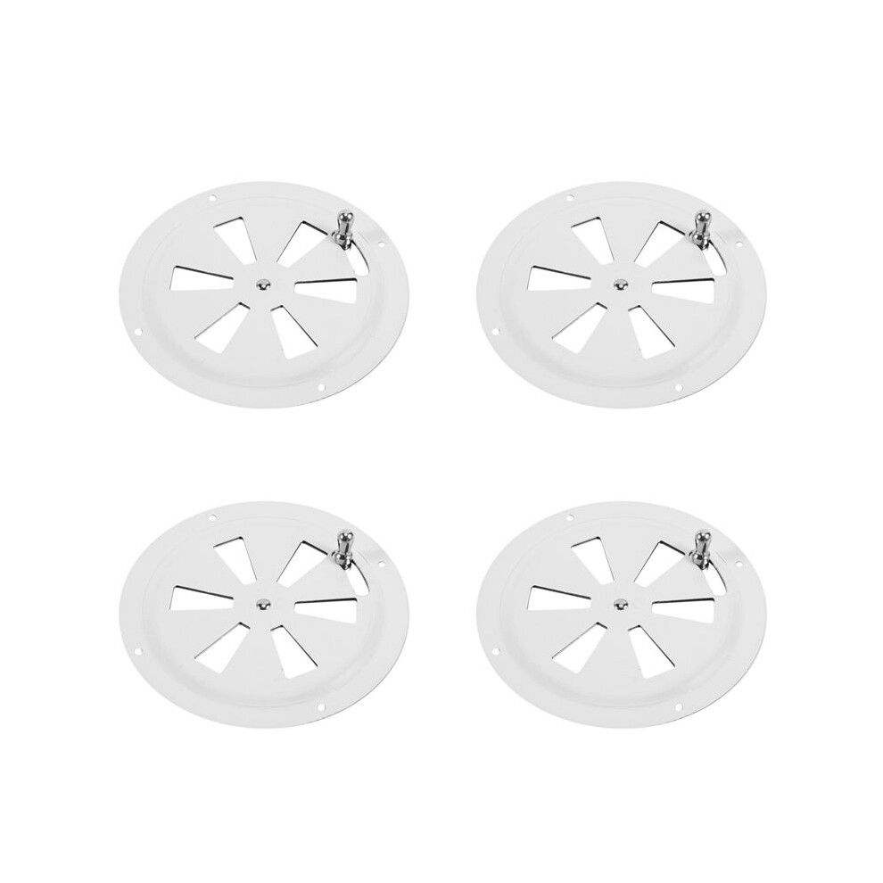 4X Round Air Louver Vent & Side Knob Opening Grille Cover Marine Boat Rv 316 Stainless Steel Ventilation Louvered Vent 6031718496698