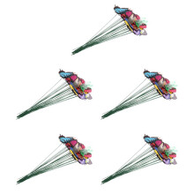 100 Pièces Jardin Papillons Enjeux et 4 Pièces Libellules Enjeux Jardin Ornements pour Cour Patio Décorations de Fête, un Total de 24 Pièces