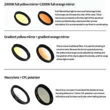 3 Set AqUariUm Lens Fish Tank Phone Camera Lens Filter 6 in 1 Macro Lens Yellow Lens Filter Coral AqUariUm