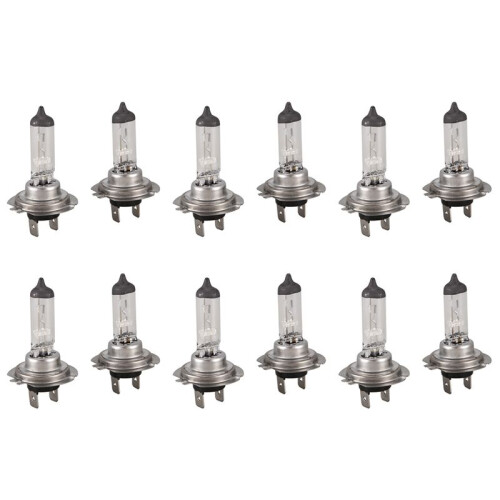 12X Bil Front  Light Strålkastare H7 Bulb Light Lamp 12V 55W