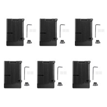6X for Raspberry Pi 4 Model B Aluminum Case, Passive Cooling Aluminum Alloy Protective Shell Metal Enclosure