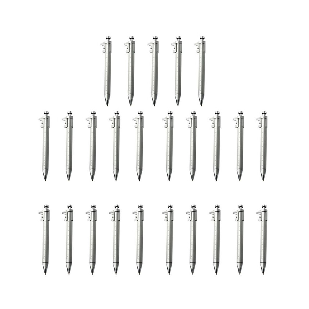 25Pcs Multifunction 1.0Mm Gel Ink Pen Vernier Caliper Roller Pen Stationery -Point Pens Ink 6032469426279