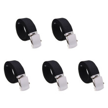 5X Ceinture en Tissu Ceinture en Toile Bande Ceinture Noir Hommes 38mm