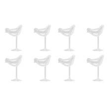 8X 150Ml Bird Shape Cocktail Goblet Glass Personality Molecular Smoked Modelling Glass Fantasy Wine Goblet