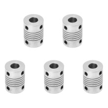 5X Motor Shaft 8mm to 8mm Joint Helical  Coupler Coupling D18L25